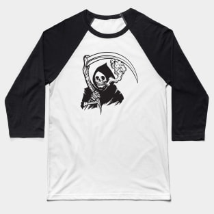 The Skeleton Smoking Baseball T-Shirt